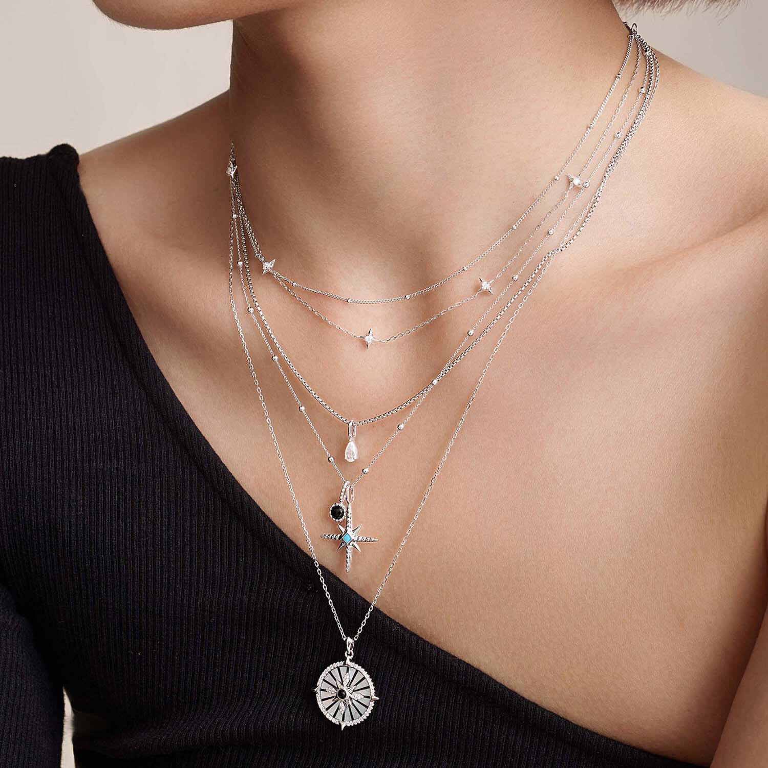  Pop Charms - Silber / Rhodiniert - Zirkonia